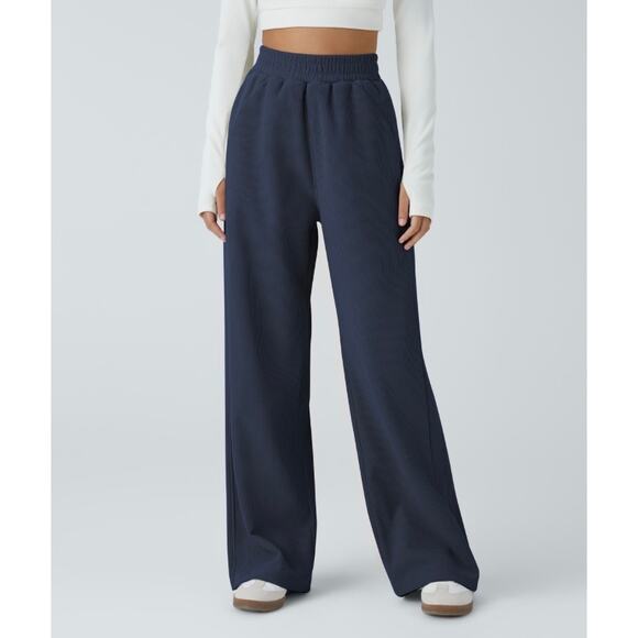 NEW High Waisted Side Pocket Straight Leg Mop Corduroy Medium - Picture 1 of 7